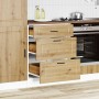 Mueble bajo de cocina porto roble artesano madera reconstituida en Armarios de cocina | Comprar online en Foru.es