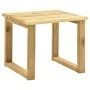 Garden lounger with impregnated pine wood table and cushion by vidaXL, Loungers - Ref: Foro24-3065836, Price: 129,02 €, Disco...