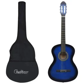 Guitarra clásica para principiantes con funda azul 4/4 39" de vidaXL, Guitarras - Ref: Foro24-3055599, Precio: 76,85 €, Descu...