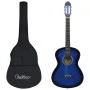Guitarra clásica para principiantes con funda azul 4/4 39" de vidaXL, Guitarras - Ref: Foro24-3055599, Precio: 76,85 €, Descu...