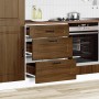 Mueble bajo de cocina Kalmar madera ingeniería de roble marrón en Armarios de cocina | Comprar online en Foru.es