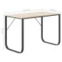 Escritorio de ordenador aglomerado negro y roble 110x60x73 cm de vidaXL, Escritorios - Ref: Foro24-30203, Precio: 106,30 €, D...