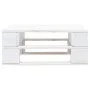 Otomana de jardín de palets madera de pino impregnada blanca de vidaXL, Sofás modulares de exterior - Ref: Foro24-3066424, Pr...