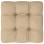 Otomana de jardín de palets madera de pino impregnada blanca de vidaXL, Sofás modulares de exterior - Ref: Foro24-3066424, Pr...