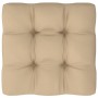 Otomana de jardín de palets madera de pino impregnada blanca de vidaXL, Sofás modulares de exterior - Ref: Foro24-3066424, Pr...