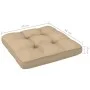 Otomana de jardín de palets madera de pino impregnada blanca de vidaXL, Sofás modulares de exterior - Ref: Foro24-3066424, Pr...
