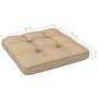 Otomana de jardín de palets madera de pino impregnada blanca de vidaXL, Sofás modulares de exterior - Ref: Foro24-3066424, Pr...