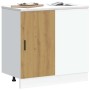 Mueble bajo para fregadero "Lyon" de madera de ingeniería de roble artesanal en Armarios de cocina | Comprar online en Foru.es