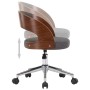 Sillas de comedor giratorias 2 uds madera curvada y tela gris de vidaXL, Sillas de comedor - Ref: Foro24-3054920, Precio: 247...