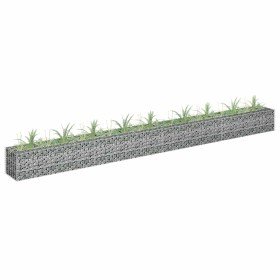 Arriate de gaviones de acero 360x30x30 cm en Macetas y jardineras | Comprar online en Foru.es