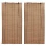 Estor enrollable de bambú 2 unidades marrón 100x160 cm de vidaXL, Persianas y estores - Ref: Foro24-3057519, Precio: 46,57 €,...