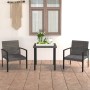 Juego de comedor para jardín 3 piezas ratán sintético gris de vidaXL, Conjuntos de jardín - Ref: Foro24-3065711, Precio: 167,...