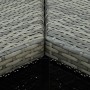Set de bar para jardín 16 piezas y cojines ratán sintético gris de vidaXL, Conjuntos de jardín - Ref: Foro24-3064930, Precio:...