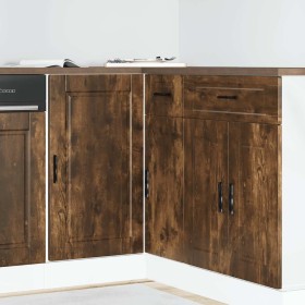 Mueble bajo de cocina porto roble ahumado madera reconstituida en Armarios de cocina | Comprar online en Foru.es