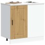 Mueble bajo de cocina porto roble artesano madera reconstituida en Armarios de cocina | Comprar online en Foru.es