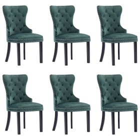 Sillas de comedor 6 unidades terciopelo verde oscuro de vidaXL, Sillas de comedor - Ref: Foro24-3055876, Precio: 1,00 €, Desc...