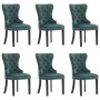 Sillas de comedor 6 unidades terciopelo verde oscuro de vidaXL, Sillas de comedor - Ref: Foro24-3055876, Precio: 1,00 €, Desc...