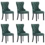 Sillas de comedor 6 unidades terciopelo verde oscuro de vidaXL, Sillas de comedor - Ref: Foro24-3055876, Precio: 1,00 €, Desc...