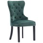 Sillas de comedor 6 unidades terciopelo verde oscuro de vidaXL, Sillas de comedor - Ref: Foro24-3055876, Precio: 1,00 €, Desc...