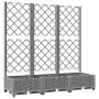 Jardinera con enrejado PP gris claro 120x40x121,5 cm de vidaXL, Maceteros y jardineras - Ref: Foro24-153273, Precio: 92,21 €,...