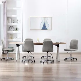 Sillas de comedor 6 unidades tela gris claro de vidaXL, Sillas de comedor - Ref: Foro24-3056540, Precio: 324,50 €, Descuento: %