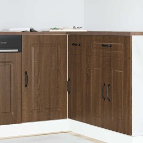 Mueble bajo de cocina Kalmar madera ingeniería de roble marrón en Armarios de cocina | Comprar online en Foru.es