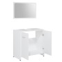 Juego muebles de baño 3 pzas madera de ingeniería blanco de vidaXL, Muebles de baño - Ref: Foro24-3056916, Precio: 137,81 €, ...