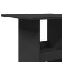 Mesa bar con almacenaje madera ingeniería negra 60x60x102 cm en Mesas de comedor | Comprar online en Foru.es