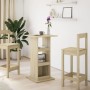 Mesa alta bar con almacenaje madera roble Sonoma 60x60x102 cm en Mesas de comedor | Comprar online en Foru.es
