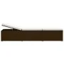 Garden loungers and table 3 pieces brown synthetic rattan by vidaXL, Loungers - Ref: Foro24-3057663, Price: 311,14 €, Discoun...
