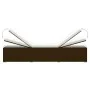 Garden loungers and table 3 pieces brown synthetic rattan by vidaXL, Loungers - Ref: Foro24-3057663, Price: 311,14 €, Discoun...