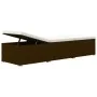 Garden loungers and table 3 pieces brown synthetic rattan by vidaXL, Loungers - Ref: Foro24-3057663, Price: 311,14 €, Discoun...