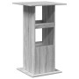 Mesa alta bar con almacenaje madera gris Sonoma 60x60x102 cm en Mesas de comedor | Comprar online en Foru.es