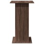 Mesa alta bar con almacenaje madera marrón roble 60x60x102 cm en Mesas de comedor | Comprar online en Foru.es