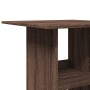 Mesa alta bar con almacenaje madera marrón roble 60x60x102 cm en Mesas de comedor | Comprar online en Foru.es