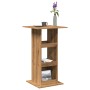Mesa alta bar con almacenaje madera roble artisian 60x60x102 cm en Mesas de comedor | Comprar online en Foru.es