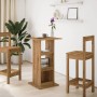 Mesa alta bar con almacenaje madera roble artisian 60x60x102 cm en Mesas de comedor | Comprar online en Foru.es