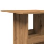Mesa alta bar con almacenaje madera roble artisian 60x60x102 cm en Mesas de comedor | Comprar online en Foru.es