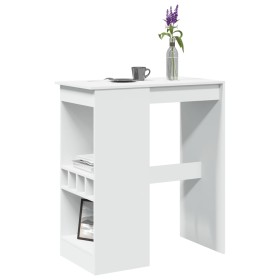 Mesa alta con estantes madera ingeniería 90x47,5x103,5 cm en Mesas de comedor | Comprar online en Foru.es