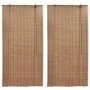 Estor enrollable de bambú 2 unidades marrón 150x220 cm de vidaXL, Persianas y estores - Ref: Foro24-3057521, Precio: 80,42 €,...