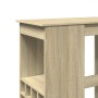Mesa alta con estantes madera roble Sonoma 90x47,5x103,5 cm en Mesas de comedor | Comprar online en Foru.es