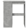 Mesa alta con estantes madera gris hormigón 90x47,5x103,5 cm en Mesas de comedor | Comprar online en Foru.es