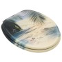 Asientos de inodoro con tapa 2 unidades MDF diseño de playa de vidaXL, Asientos de inodoros y bidés - Ref: Foro24-3056410, Pr...
