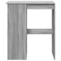 Mesa alta con estantes madera gris Sonoma 90x47,5x103,5 cm en Mesas de comedor | Comprar online en Foru.es