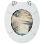 WC-Sitze mit Deckel 2 Stück MDF Stranddesign von vidaXL, Toiletten- und Bidetsitze - Ref: Foro24-3056410, Preis: 77,43 €, Rab...