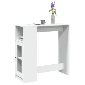 Mesa alta con estantes madera ingeniería 101x40x103,5 cm en Mesas de comedor | Comprar online en Foru.es