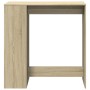 Mesa alta bar con estantes madera roble Sonoma 101x40x103,5 cm en Mesas de comedor | Comprar online en Foru.es