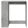 Mesa alta bar con estantes madera gris hormigón 101x40x103,5 cm en Mesas de comedor | Comprar online en Foru.es