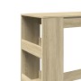 Mesa alta bar con estantes madera roble Sonoma 90x40x103,5 cm en Mesas de comedor | Comprar online en Foru.es