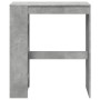 Mesa alta bar con estantes madera gris hormigón 90x40x103,5 cm en Mesas de comedor | Comprar online en Foru.es
